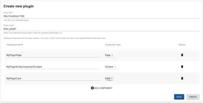 plugin registration form