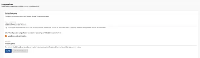 GHES broker configuration